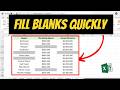 How To Fill Blank Cells With Text Or Values In Excel