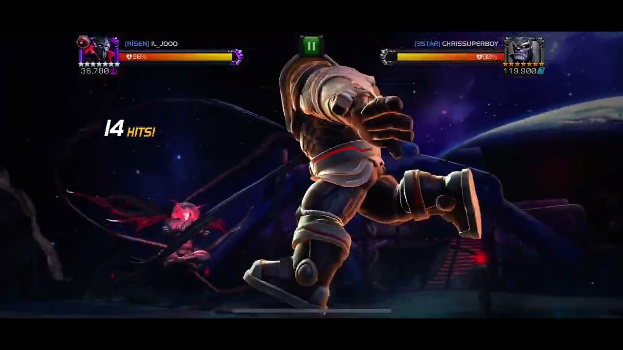 Marvel COC AW - 7* r3 Symbiote Supreme VS 7* r4 Deathless Thanos node #49