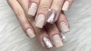 New Set Of Neutral Madam Glam Polish & Rose Gold Gel Nails