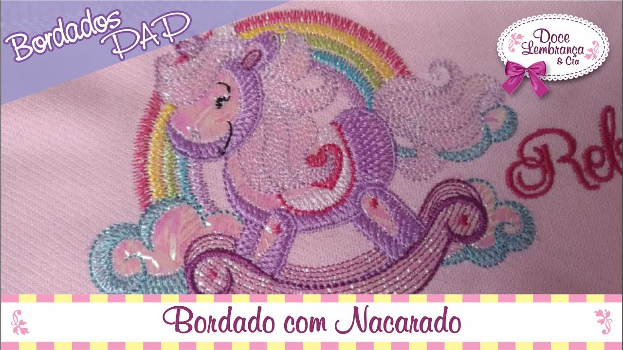 Bordando com Celofane Nacarado