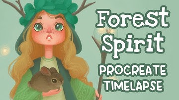 Forest Spirit | Procreate Timelapse