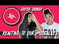 Reacting To My Old Musical.ly's//MYA+MYKA