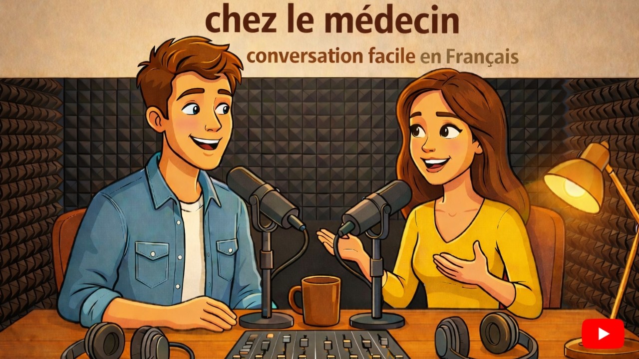 Chez le médecin | Conversation simple en français  #improvefrenchlistening #apprendrelefrancais