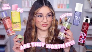 TRYING *NEW* POPULAR FRAGRANCE MISTS! | VS PINK, PISTACHIO GELATO?! + MORE!