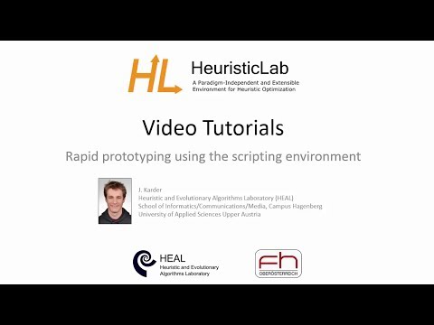 Rapid prototyping using the scripting environment