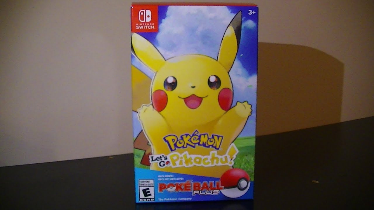 Pokémon Lets Go Pikachuw Pokeball Plus Bundle Midnight Launch Unboxing