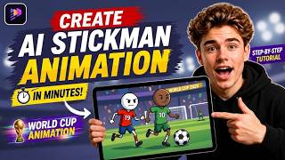 How to Create AI Stickman Animation in Minutes | World Cup Stickman Animation Tutorial