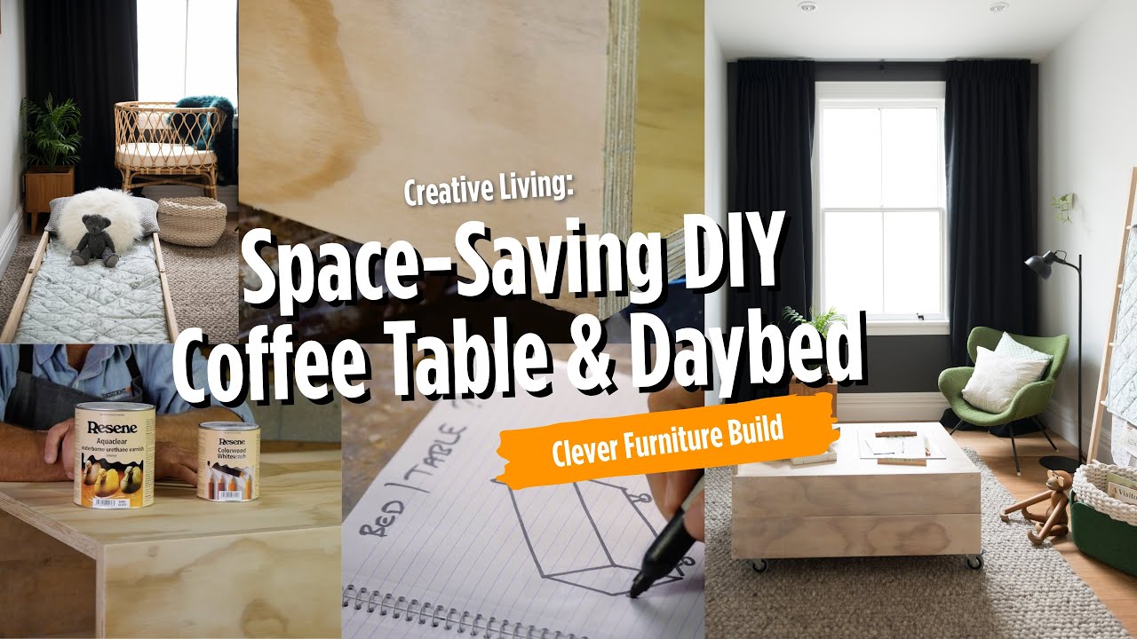 Space-Saving DIY Coffee Table & Daybed | Clever Furniture Build