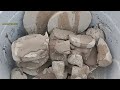 Pure Soft mud Crumbling Yummy Mud paste pouring