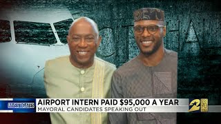 Mayoral candidates speaking out about airport intern