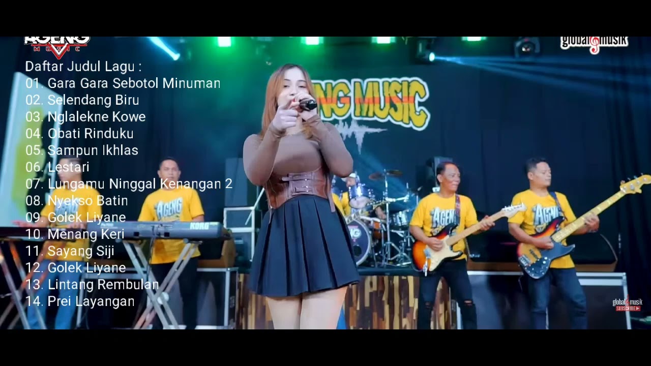 AGENG MUSIC FULL ALBUM GARA GARA SEBOTOL MINUMAN |AJENG FEBRIA|DANGDUT KOPLO