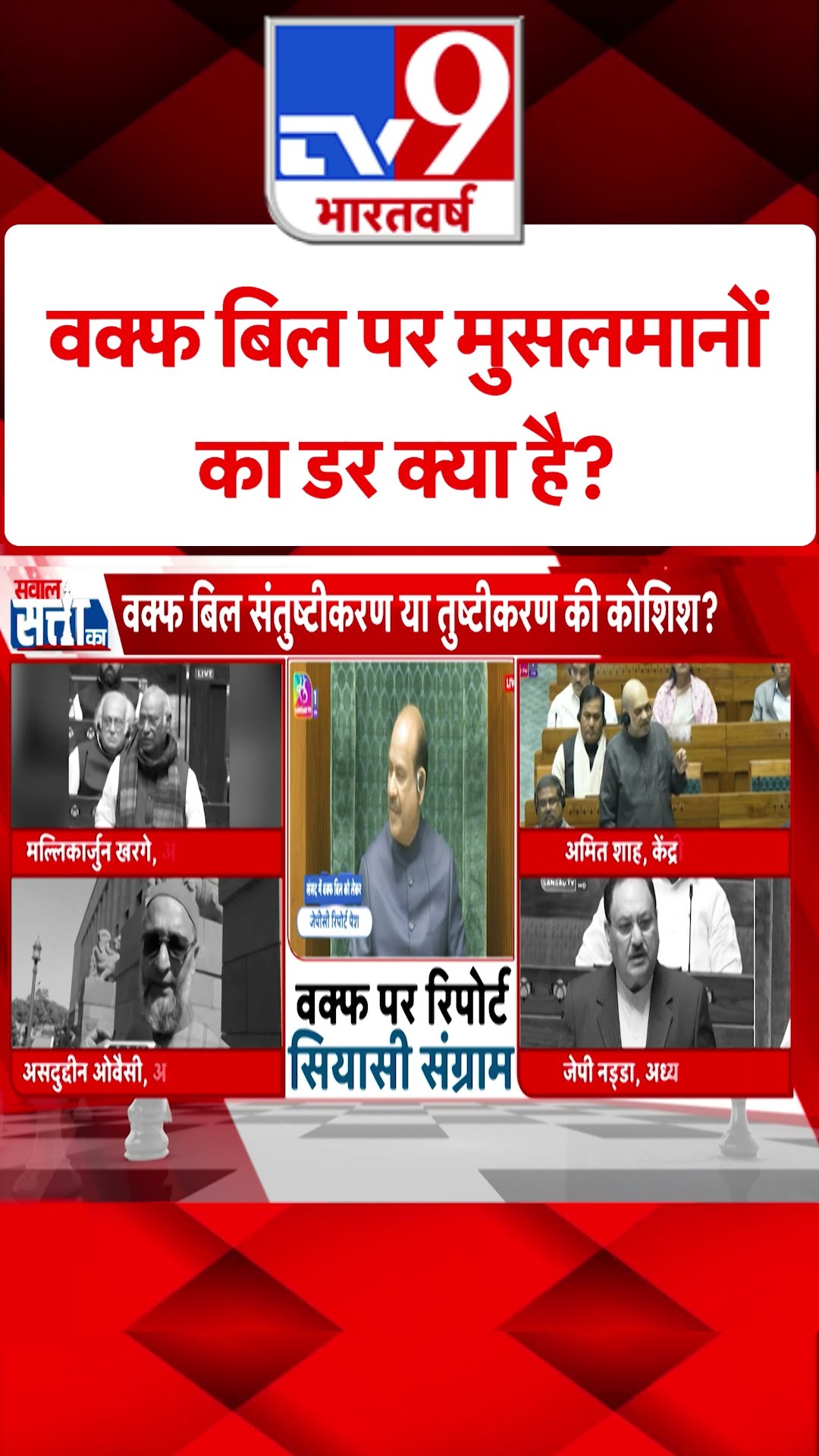 वक्फ बिल पर मुसलमानों का डर क्या है?#tv9shorts