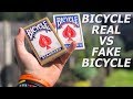 Deck war  fake bicycle cards vs bicycle standard playing cards