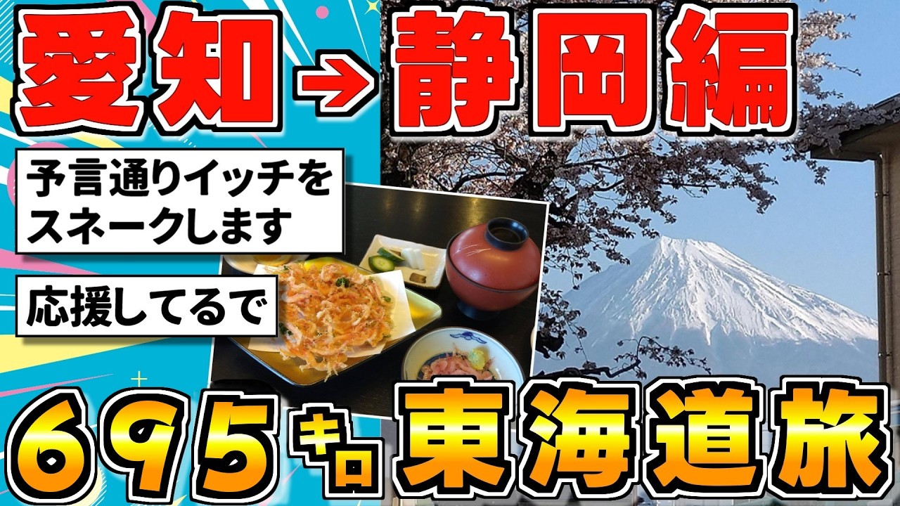 【東海道徒歩旅】愛知から静岡編！京都から徒歩で日本橋を目指すpart.2