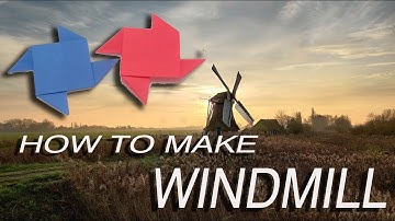 Windmill Base Origami Instructions for children | DIY How To Make Paper Windmill easy to kids