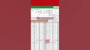 Cách cố định dòng cực xịn trong excel 🥰🥰🥰
