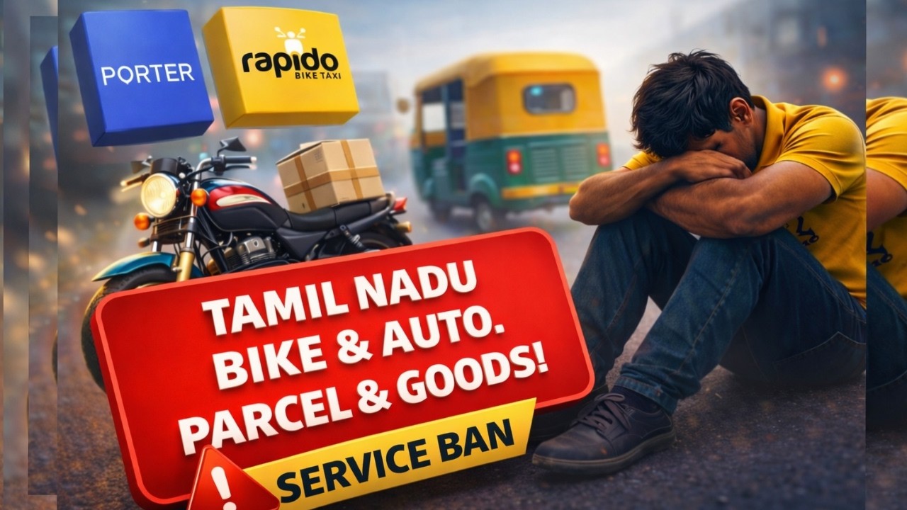 ❌PORTER & RAPIDO BIKE - AUTO PARCEL , GOODS TAMILNADU SERVICE BAN 
