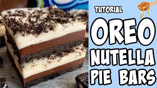 Oreo Nutella Pie Bars! Recipe tutorial #Shorts Resimi