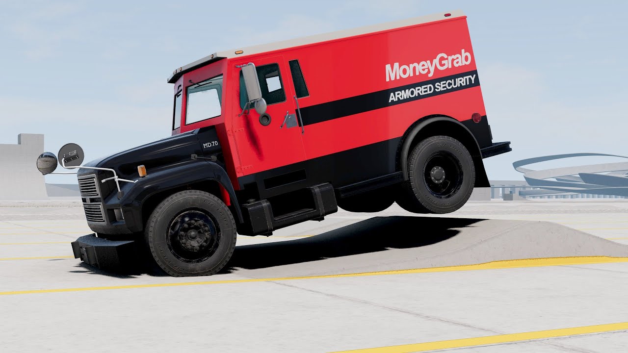 BeamNG Drive Update V0.36 - Armored Truck Suspension Testing
