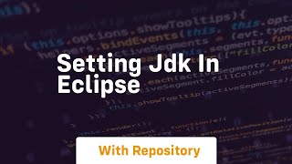 setting jdk in eclipse