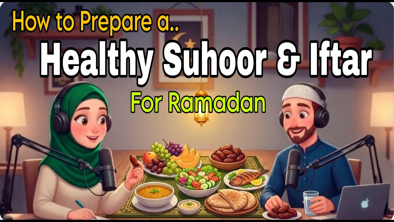 How to Eat Smart in Ramadan Healthy Suhoor and Iftar | English Learning Conversation