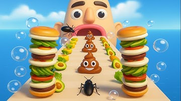 Sandwich Runner - Gameplay Walkthrough - All Levels (IOS, Android) EP7