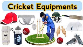 Cricket Equipments Names In English | Cricket Equipments | Cricket Vocabulary In English.