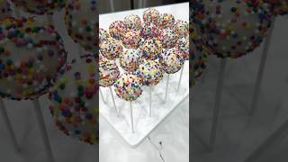 Let’s make Sprinkle dot cake pops #shorts #dotcake