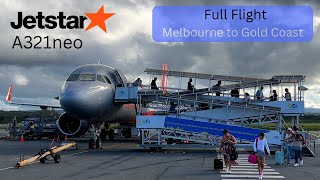 Full Flight - Melbourne to Gold Coast Jetstar JQ440 A321neo
