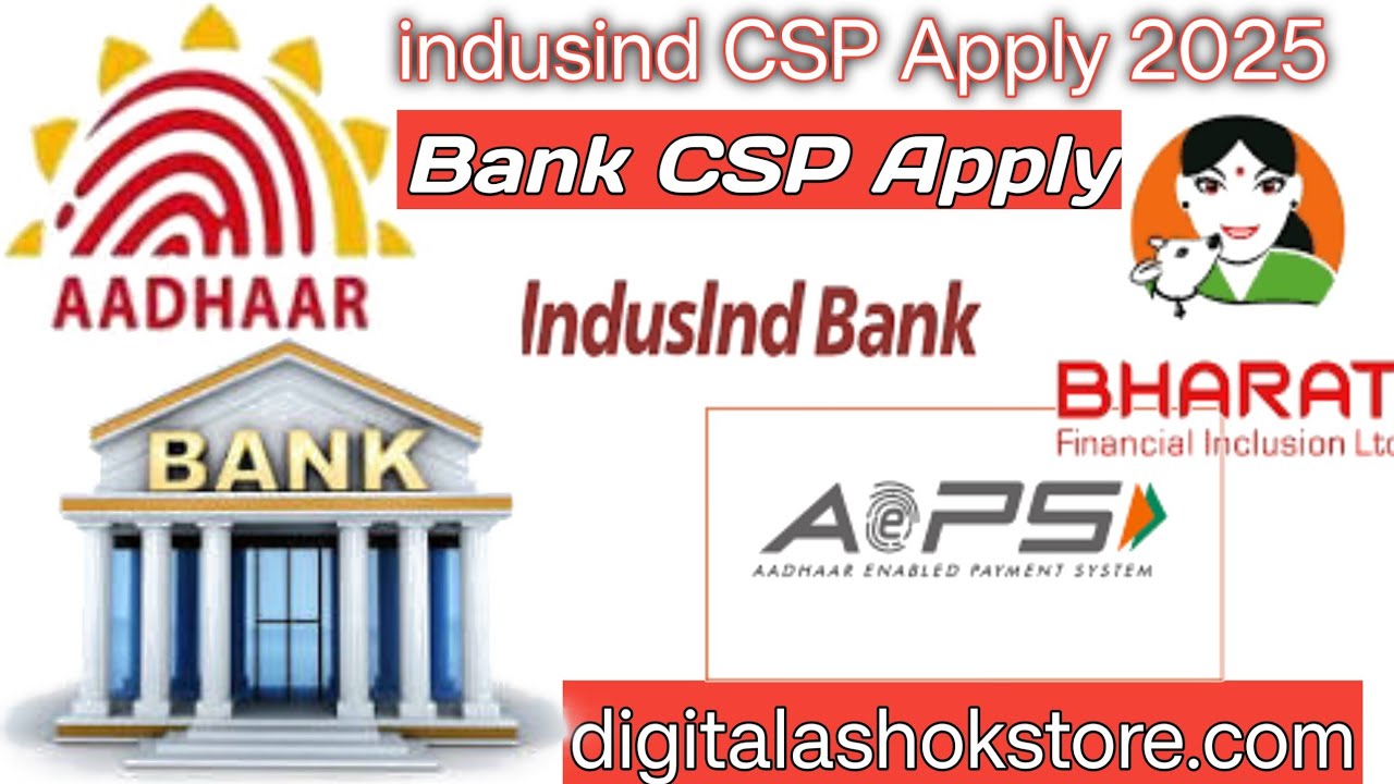 Indusind bank Mitra Apply 2025 | indusind CSP apply free | bank Mitra | indusind bank bharat money