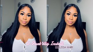 EASY STEP-BY-STEP: Middle Part U-Part Wig install ft Yolissa Hair