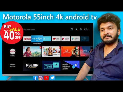 Just Rs.36,000 55 inch 4K android tv | samfootprint | android tv | trending | motorola tv | viral |