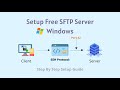 Setup free sftp server on windows