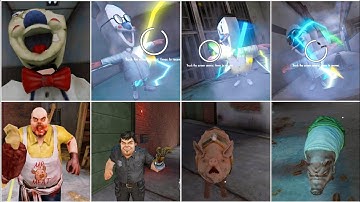 Ice Scream 7 Vs Mr Meat 2 All Jumpscares