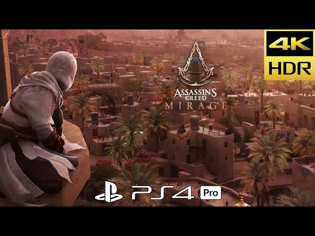 Assassin's Creed Mirage PS4 Pro Old Gen Gameplay [4K HDR] 