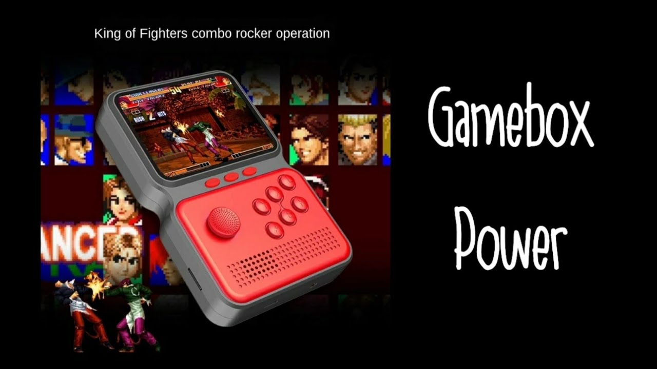 [레트로게임기]6버튼 3.5인치 휴대용게임기 Gamebox Power M3(언박싱,게임플래이) - YouTube