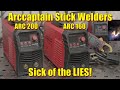 Arccaptain arc 160 stick welder max output test  more lies