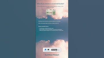 AWS: Deleting a versioned bucket?  #aws #exam #certification #ccp #saa #s3  #versioning #S3deletion