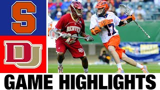 #5 Denver vs #4 Syracuse Highlights (Quarterfinal) | 2024 NCAA Men's Lacrosse Championships