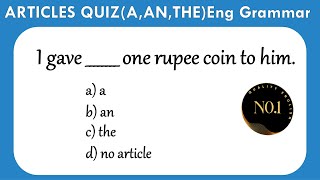 Articles A,  AN, THE  | English Grammar Quiz | No. 1 Quality English