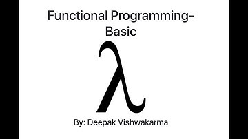 Functional Programming in JavaScript -Basics