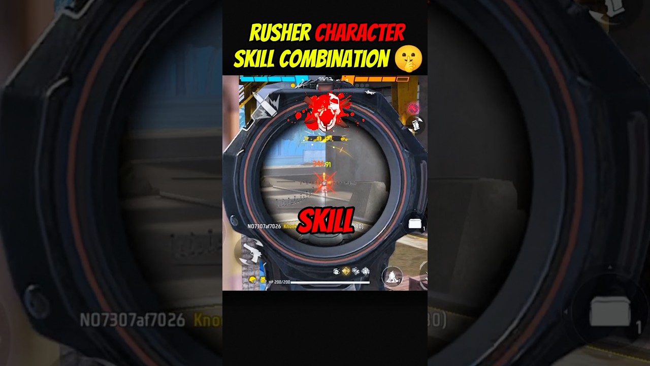 🤯 MOST DEADLY RUSHER CHARACTER COMBO IN WORLD 🤯 FREE FIRE 🔥 