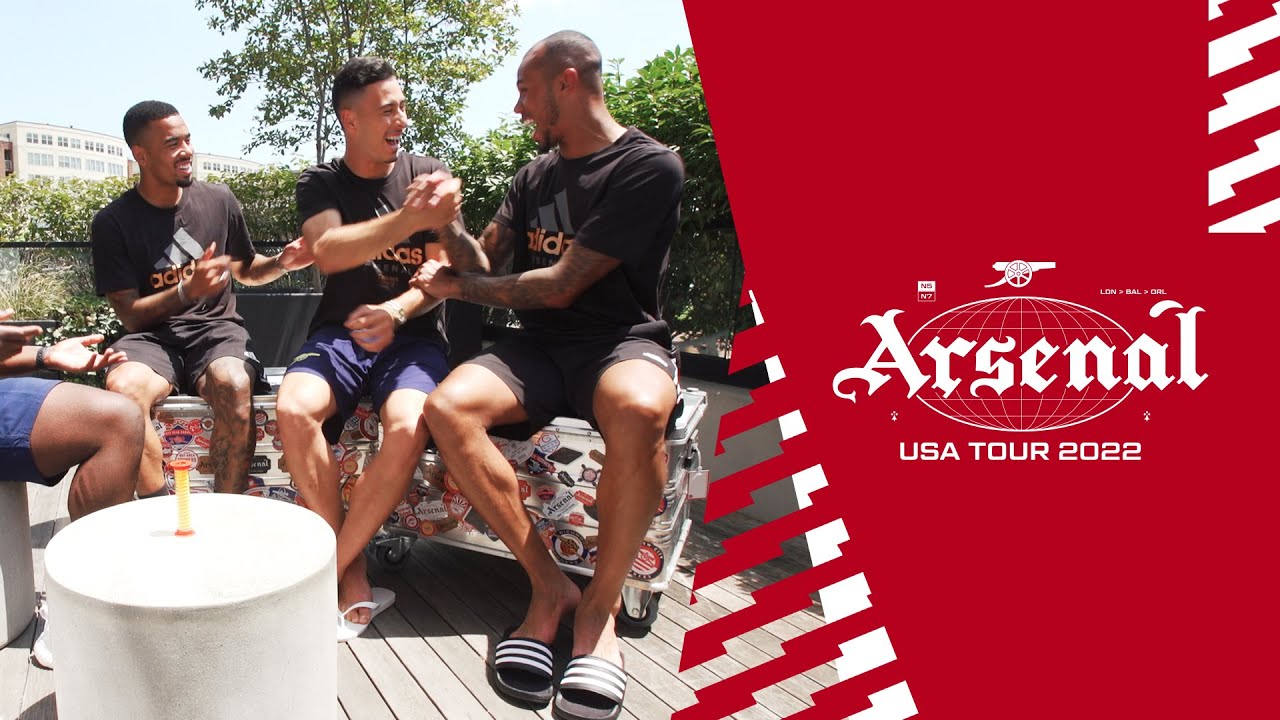 The Arsenal USA Tour Diary feat Frimpon | Gabriel Jesus, Gabriel Martinelli and Gabriel Magalhaes