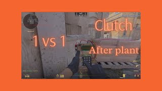 CS2 Inferno Clutch 1v1: Plant 💣,  Play, 🏆 Win! Smart Gameplay Moment