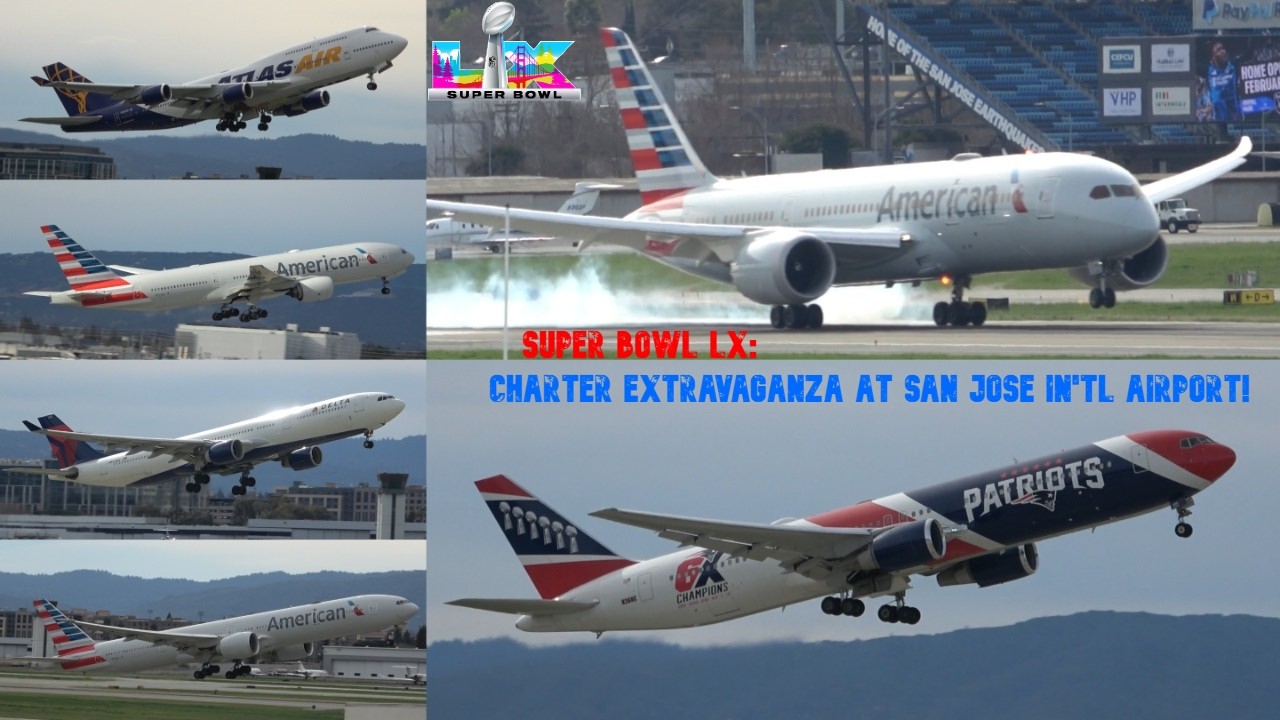 Super Bowl LX: Charter Extravaganza at San Jose Int'l Airport!