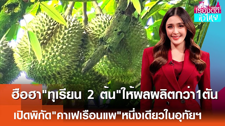 ฮือฮา"ทุเรียน"2ต้นผลผลิตมากกว่า1ตัน,เปิดพิกัด"คาเฟเรือนแพ"หนึ่งเดียวอุทัยฯเรื่องดีดีทั่วไทยI15-07-25