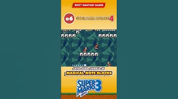 SUPER MARIO ADVANCE 4 - SUPER MARIO BROS. 4 | Levelkaart / Wereld E6 - Magische nootblokken