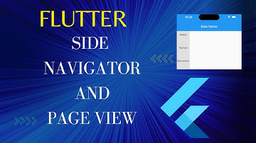 Flutter Side Navigator and Page View | create Navigation bar with dart code Flutter Tutorial