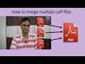 How to merge multiple pdf files into one