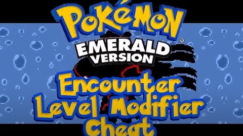Pokemon Emerald Level Modifier Cheat